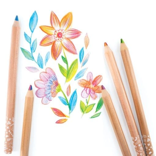 112404-5 OOLY Multipennor Kaleidoscope 5in1 Multi-colored Chunky Pencils - Set om 10