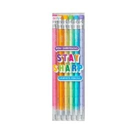 112405-7 OOLY Multistiftspenna Stay Sharp Rainbow Pencils - Set om 6
