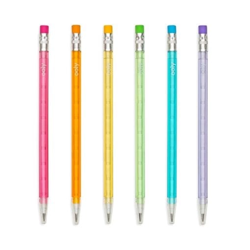 112405 OOLY Multistiftspenna Stay Sharp Rainbow Pencils - Set om 6