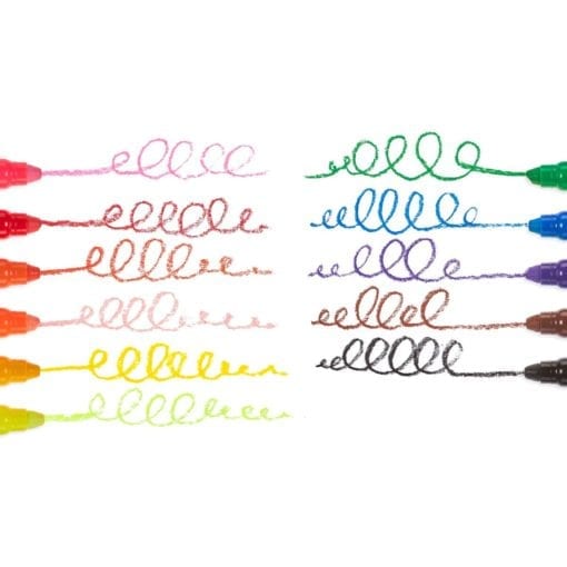112409-2 OOLY Gelkritor Rainy Dayz Gel Crayons - Set om 12
