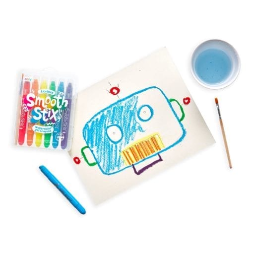 112410-5 OOLY Gelkritor Smooth Stix Watercolor Gel Crayons - Set om 6