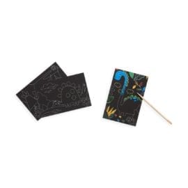112415-1 OOLY Skrapmotiv Dinosaur Days Scratch & Scribble Mini Art Kit
