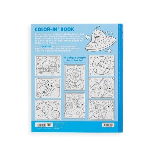 112416-10 OOLY Målarbok Outer Space Explorers Coloring Book