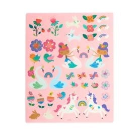 112418-2 OOLY Återanvändbara Klistermärken Reusable Sticker Scenes - Princess Garden