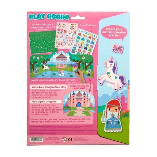 112418-3 OOLY Återanvändbara Klistermärken Reusable Sticker Scenes - Princess Garden