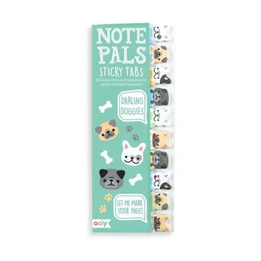 112424-1 OOLY Indexflikar Note Pals Sticky Tabs - Darling Doggies
