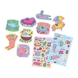 112428-1 OOLY Luktisar Sleepy Sloths Coconut Scented Stickers