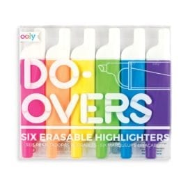 112432 OOLY Raderbara Överstrykningspennor Do-overs Erasable Highlighters - Set om 6