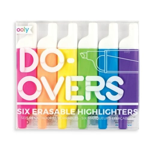 112432 OOLY Raderbara Överstrykningspennor Do-overs Erasable Highlighters - Set om 6