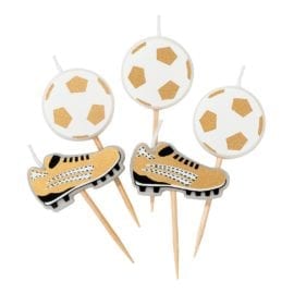 112472 Talking Tables Tårtljus Fotboll 5 st - Party Champions
