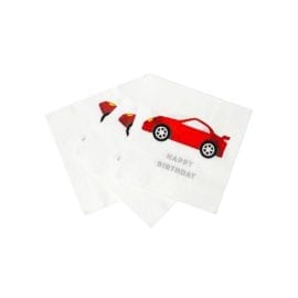 112475 Talking Tables Servetter Bil 16 st - Party Racer