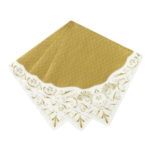 112530-1 Talking Tables Servetter Vintage Guld 20 st - Party Porcelain