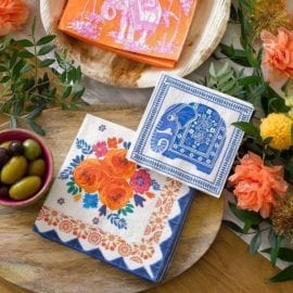 112534-2 Talking Tables Servetter Boho Spice Blommönster 20 st