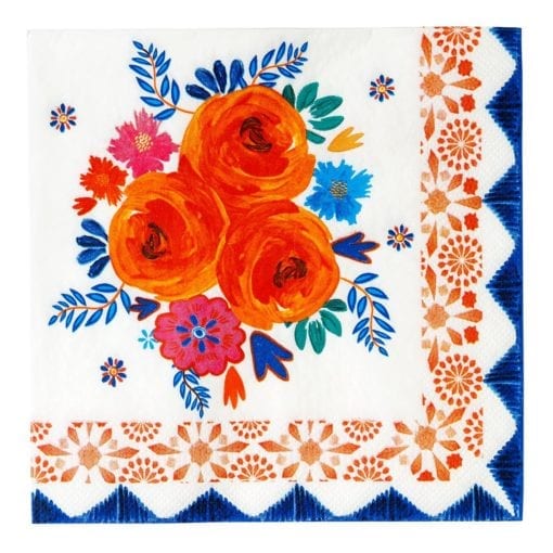 112534 Talking Tables Servetter Boho Spice Blommönster 20 st