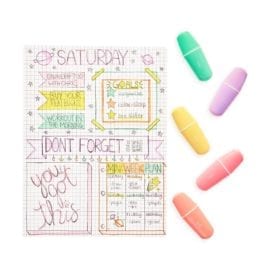 112539-5 OOLY Luktpennor Le Bonbon Pâtisserie Scented Pastel Highlighters - Set om 5