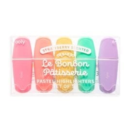 112539 OOLY Luktpennor Le Bonbon Pâtisserie Scented Pastel Highlighters - Set om 5