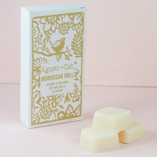 1125554-3 Agnes+Cat Veganskt Soja Doftvax Moroccan Roll 8 st 160 g