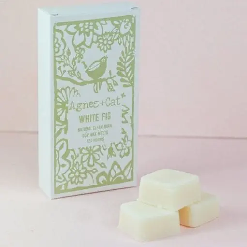 112557-1 Agnes+Cat Vegansk Soja Doftvax White Fig 8 st 160 g