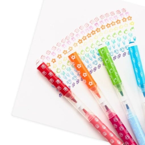 112580-1 OOLY Lukt & Stämpelpennor Stampables Scented Double-ended Stamp Markers - Set om 18