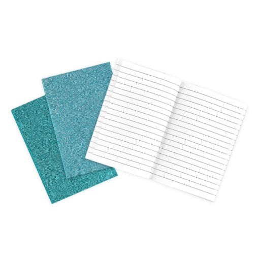 112581-3 OOLY Anteckningsbok Glamtastic Glitter Blue - Set om 3