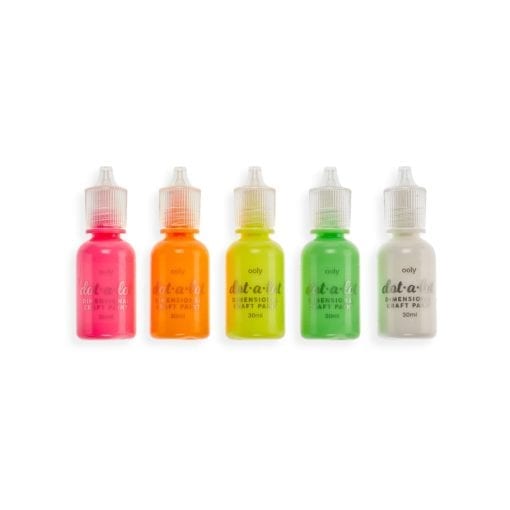 112582-2 OOLY Dot-A-Lot Craft Paint Neon - Set om 5