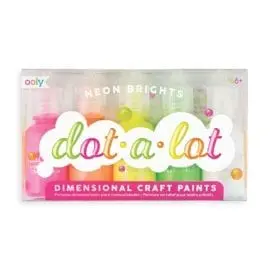 112582 OOLY Dot-A-Lot Craft Paint Neon - Set om 5