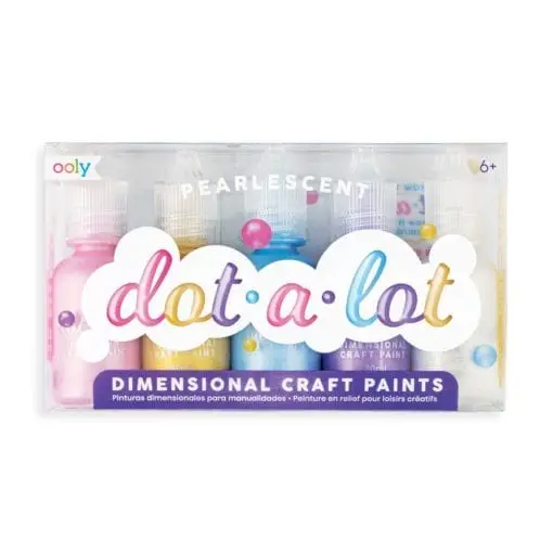 112583 OOLY Dot-A-Lot Craft Paint Pearlescent - Set om 5