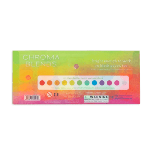 112587-5 OOLY Vattenfärg Chroma Blends Watercolor Paint Set - Neon