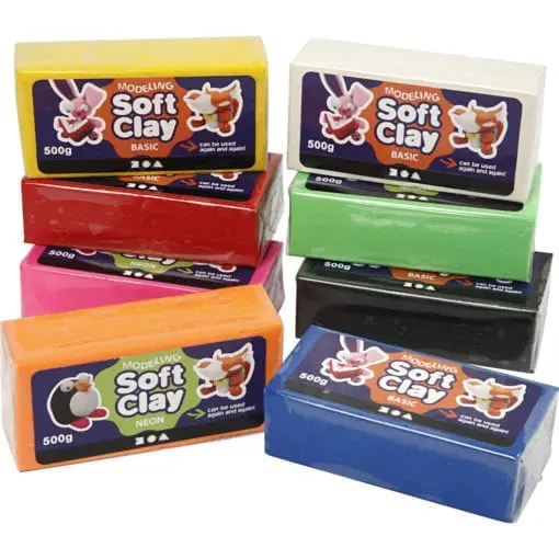 112593 Soft Clay Klassisk Modellera 13x6x4 cm 500 g