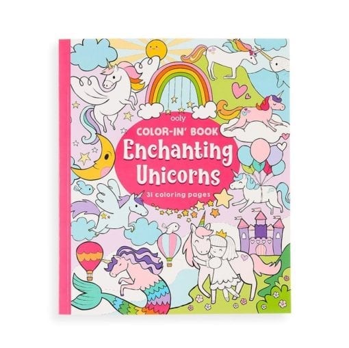 112612 OOLY Målarbok Enchanting Unicorns Coloring Book1
