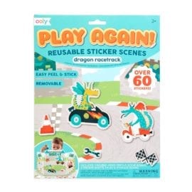112613-7 OOLY Återanvändbara Klistermärken Dragon Racetrack Reusable Sticker Scenes
