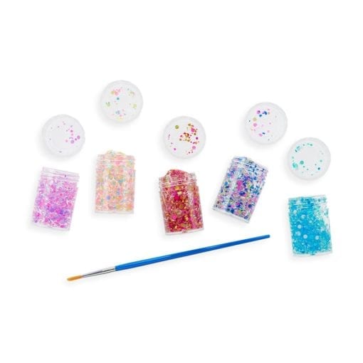112614-6 OOLY Glitterlim Mini Dots Pixie Paste Brush-On Glitter Glue - Set om 5