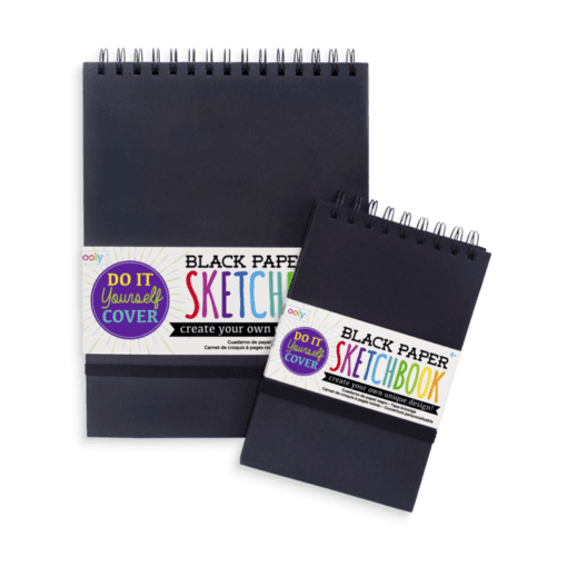 112623-1 OOLY Skissblock Svart Papper DIY Cover Sketchbook