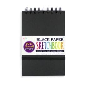 112623-1 Liten OOLY Skissblock Svart Papper DIY Cover Sketchbook