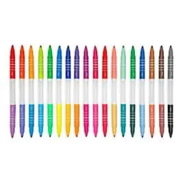 1112702-9 OOLY Tuschpennor Double Up! 2-in-1 Washable Mini Marker - Set om 36