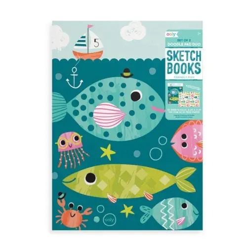 112648 OOLY Ritblock Friendly Fish 2-Pack