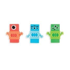 112653-1 OOLY Suddgummi Monster Erasers Set om 3