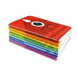 112658-1 OOLY Anteckningsbok Pocket Pal Journals Monsters - Set om 8