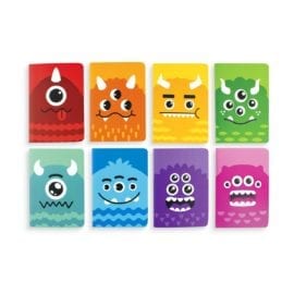 112658-4 OOLY Anteckningsbok Pocket Pal Journals Monsters - Set om 8