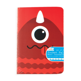 112658-6 OOLY Anteckningsbok Pocket Pal Journals Monsters - Set om 8