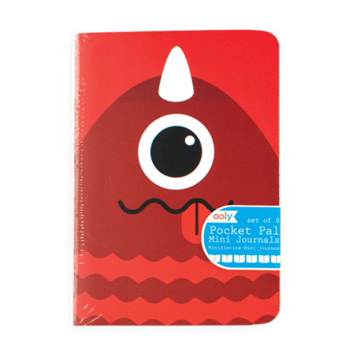 112658-6 OOLY Anteckningsbok Pocket Pal Journals Monsters - Set om 8
