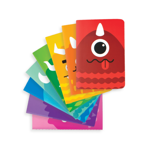 112658-7 OOLY Anteckningsbok Pocket Pal Journals Monsters - Set om 8