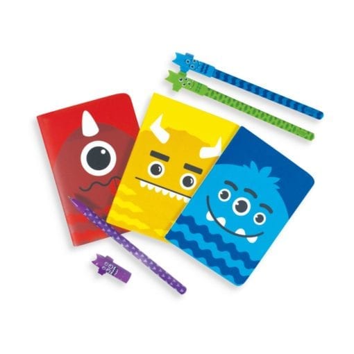 112658 OOLY Anteckningsbok Pocket Pal Journals Monsters - Set om 8