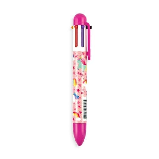 112661-3 OOLY Multipenna Unique Unicorns 6in1 Click Multi Color Pen