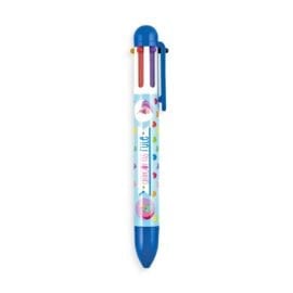 112661-4 OOLY Multipenna Unique Unicorns 6in1 Click Multi Color Pen