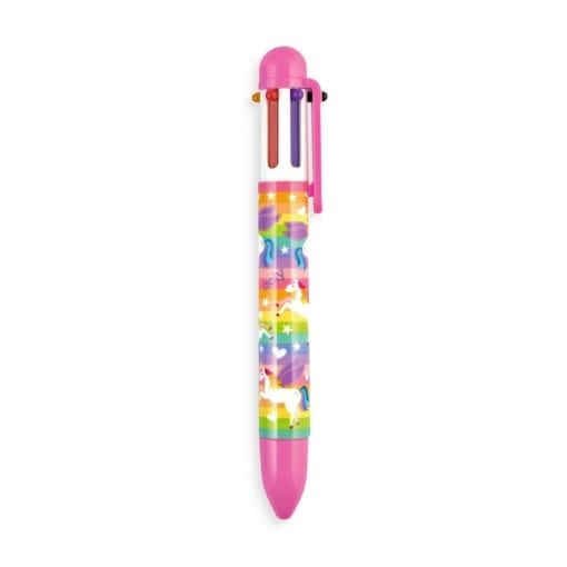 112661-6 OOLY Multipenna Unique Unicorns 6in1 Click Multi Color Pen