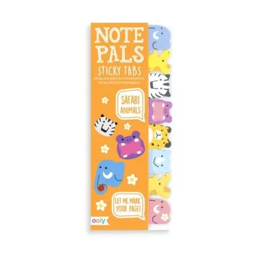 112689 OOLY Indexflikar Note Pals Sticky Tabs - Safari Animals