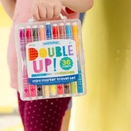 112702 OOLY Tuschpennor Double Up! 2-in-1 Washable Mini Marker - Set om 36