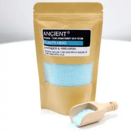 112714-1 Ancient Wisdom Badsalt Sleepy Head Aromatherapy Bath Potion in Kraft Bag 350 gram2