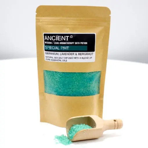 112716-1 Ancient Wisdom Badsalt Special PMT Aromatherapy Bath Potion in Kraft Bag 350 gram